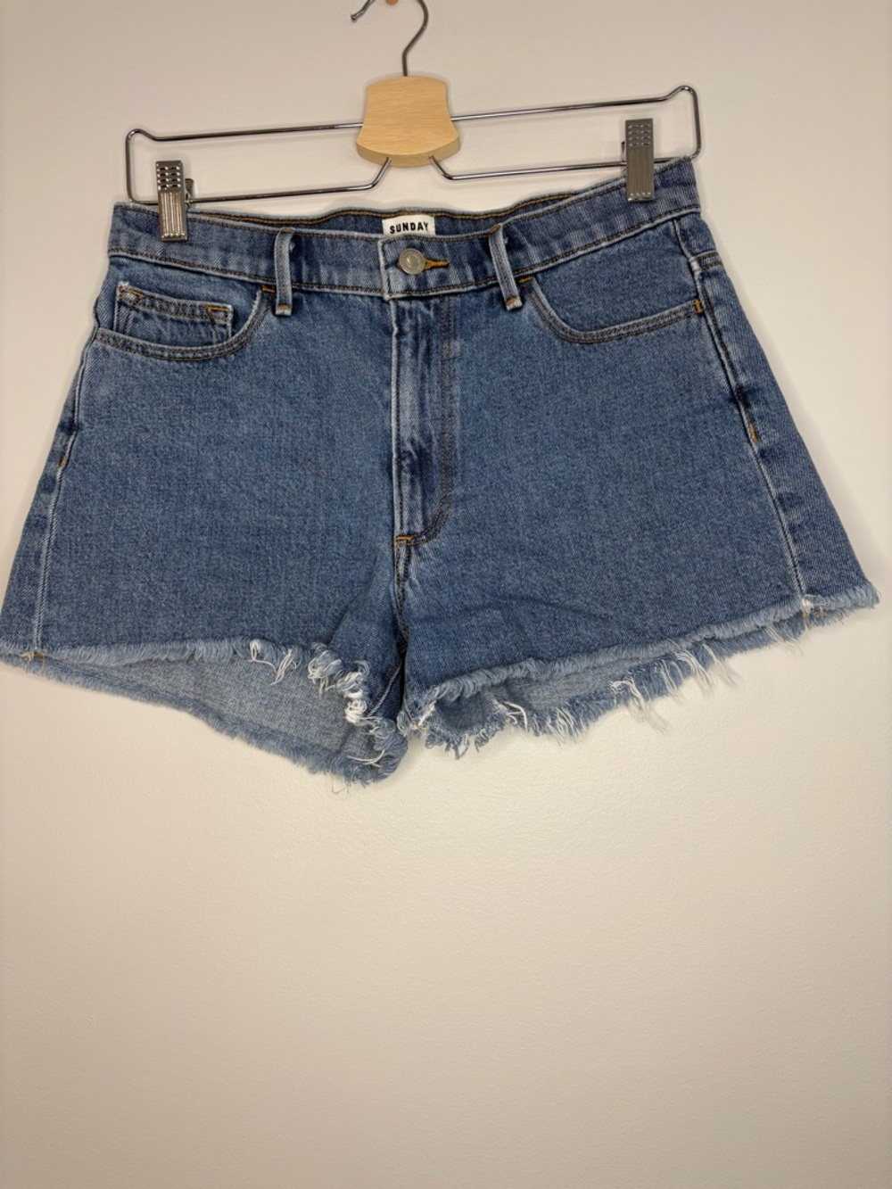 Sunday Best Denim Shorts - Blue Indigo, size 8